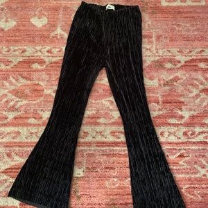 urban outfitters velvet flare pants